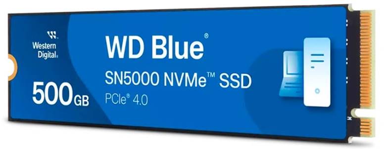 Ổ SSD Western Digital Blue SN5000 WDS500G4B0E 500Gb (NVMe PCIe/ Gen4x4 M2.2280/ 5000MB/s/ 4000MB/s)